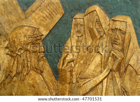 8th Station of the Cross, Jesus meets the daughters of Jerusalem