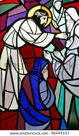 8th Stations of the Cross, Jesus meets the daughters of Jerusalem