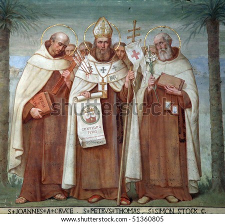 Saint John of the Cross, Peter Thomas and Simon Stock, Saints, The Church Stella Maris, Haifa, Israel