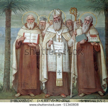 Saint Brocardus, Albert of Jerusalem and Berthold, Saints, The Church Stella Maris, Haifa, Israel