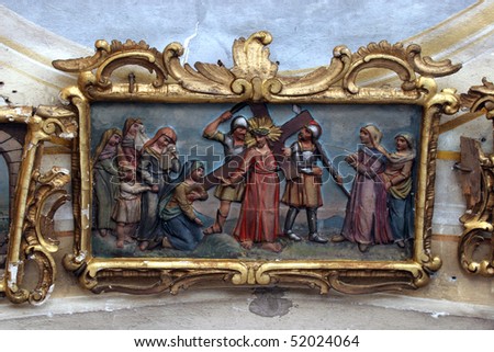 8th Station of the Cross, Jesus meets the daughters of Jerusalem