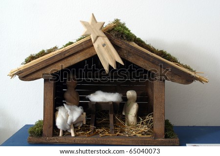 nativity scene, creche, or crib, is a depiction of the birth of 