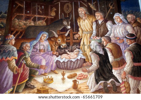 A nativity scene creche or crib is a depiction of the birth of Jesus A nativity scene creche or crib is a depiction of the birth of Jesus