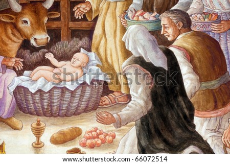A nativity scene, creche, or crib, is a depiction of the birth of Jesus