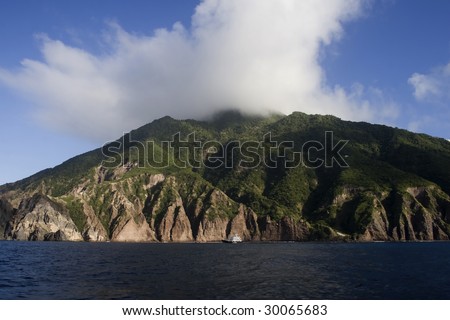 The Tropical rainforrest island of Saba (Netherlands Antilles)