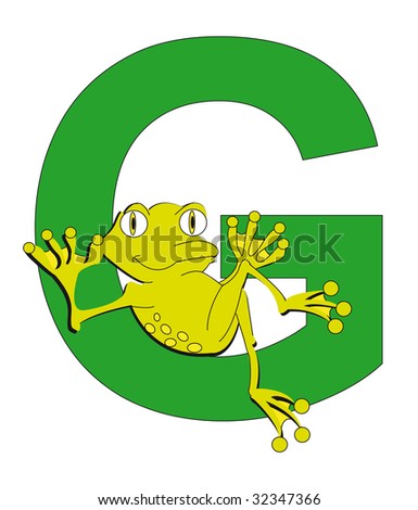 Frog With The Letter G Stock Photo 32347366 : Shutterstock Frog With The Letter G Stock Photo 32347366 : Shutterstock