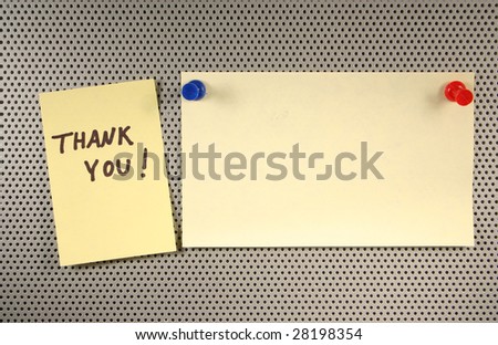 Thank You Note with Message Space