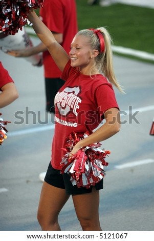 Ohio State College Football Cheerleader