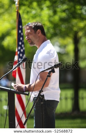 COLUMBUS, OH - MAY 6: Chris Spealman speaks at Ohio National Day of Prayer Observance at Ohio Statehouse May 6, 2019 in Columbus, OH.