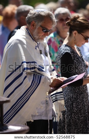 COLUMBUS, OH - MAY 6: Rabbi at Ohio National Day of Prayer Observance at Ohio Statehouse May 6, 2019 in Columbus, OH.
