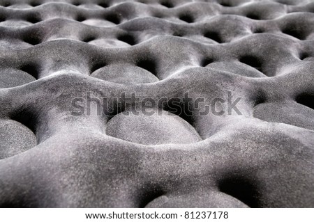 detailed image of foam mattresses surface  structure