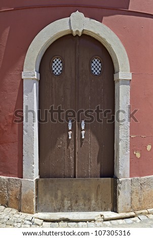 One of the typical nostalgic entry doors in the old town of 