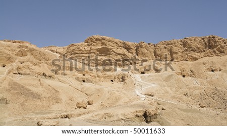 In the ancient valley of the kings in Egypt