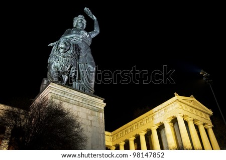 The historic statue \
