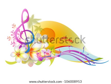 flowers and music