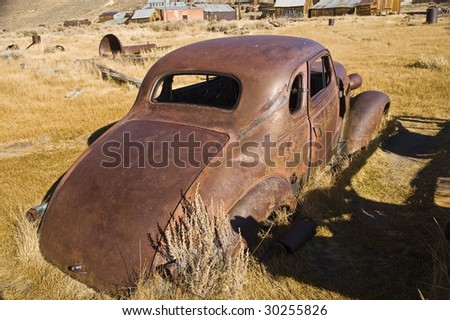 old rusty car shell in need of repair