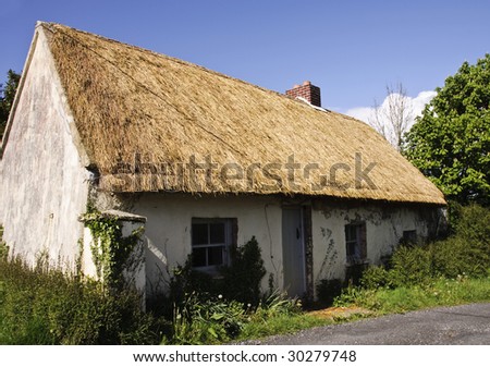 beautiful old thatched cottage in the west of ireland