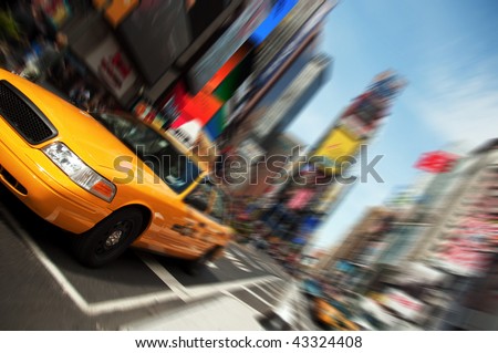 time square daytime. City Taxi, Times Square