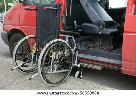 photo outdoor wheelchair access to transport patient