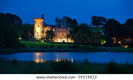 photo famous irish castle hotel,west coast ireland