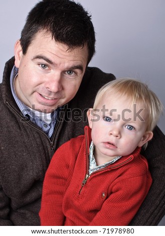photo beautiful capture of father and son portrait