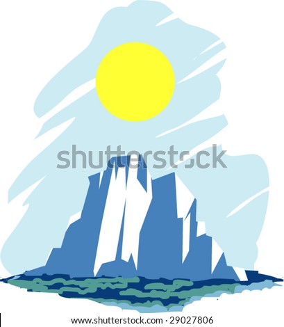 Vector Illustration Of A Iceberg - 29027806 : Shutterstock