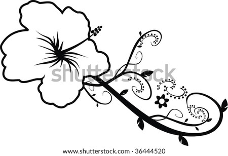 Hawaian Flower In Vector Format Very Easy To Edit - 36444520 : Shutterstock