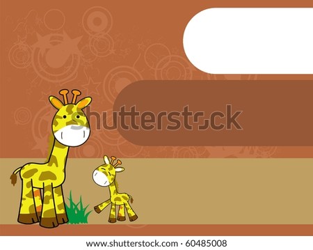 giraffe wallpaper. cartoon giraffe background
