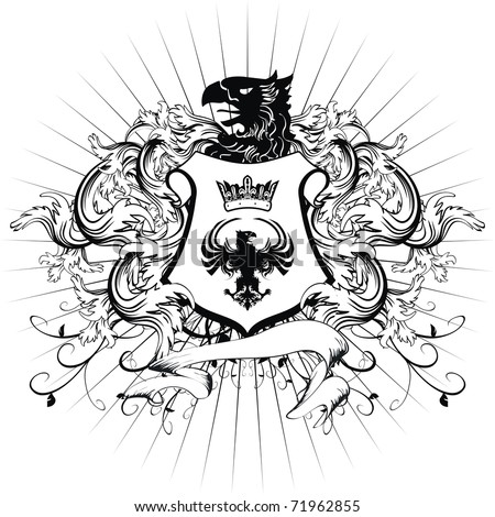 heraldic coat of arms shield in vector format very easy to edit heraldic coat of arms shield in vector format very easy to edit