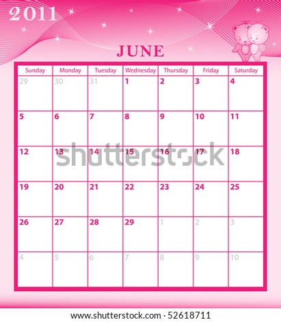 Month Calendar 2011 on Month Of June Calendar 2011  Calendar 2011 June Month