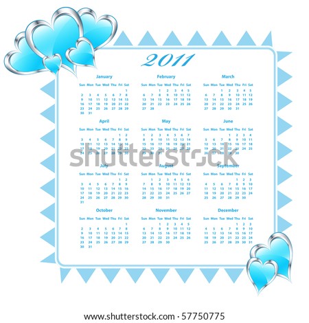 stock photo : 2011 Calendar