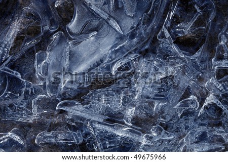 the ice, the frozen water, ice pattern