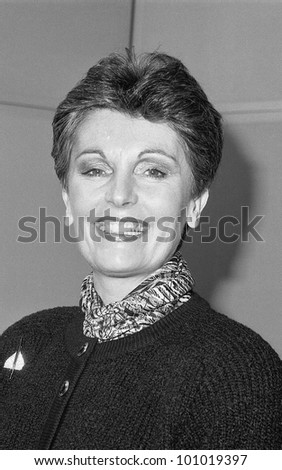 LONDON - DECEMBER 12: Jacqueline Foster, Conservative party Parliamentary Candidate for Newham South, attends a photo call on December 12, 1990 in London. She is now M.E.P. for North West England.