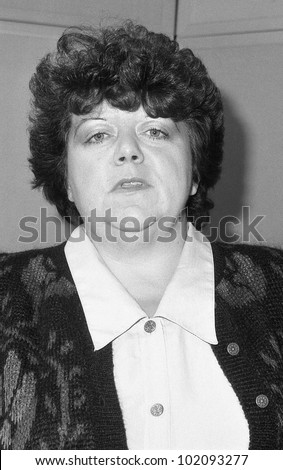 LONDON - DECEMBER 12: Christine Smith, Conservative party Parliamentary Candidate for Leyton, attends a photo call at Conservative Central Office on December 12, 1990 in London.