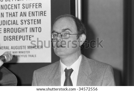 LONDON-JUNE 11: Chris Mullin, Labour Member of Parliament for Sunderland South, speaks at a press conference on June 11, 1990 in London. He is also a writer and journalist.