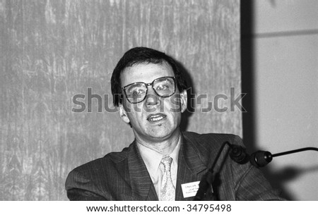 LONDON-FEBRUARY 19: Dr.Spencer Hagard, Chief Executive of the Health Education Authority, speaks at a press conference on February 19, 1992 in London.
