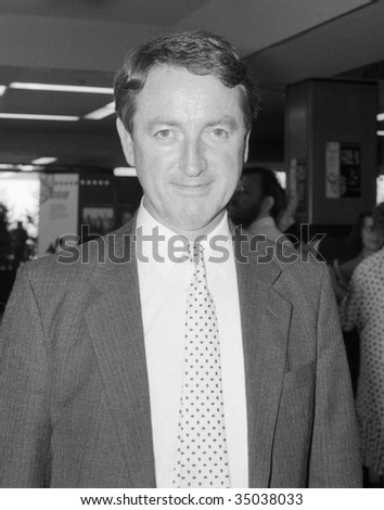 BRIGHTON, ENGLAND-SEPTEMBER 14: Ian Wrigglesworth, President of the Liberal Democratic Party and former M.P. for Stockton South, visits the party conference on September 14, 1989 in Brighton, Sussex.