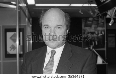 BLACKPOOL, ENGLAND-SEPTEMBER 4: Mark Fisher, Labour party Arts & Media spokesman and M.P. for Stoke-on-Trent, Central, visits the Trades Union Congress on September 4, 1989 in Blackpool, Lancashire.