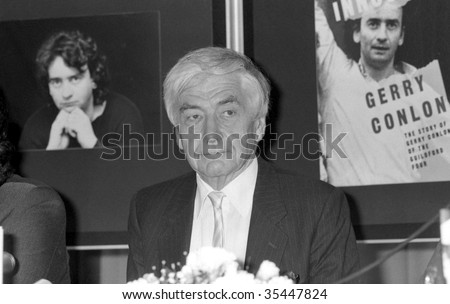 LONDON-JUNE 11: Robert Kee, British journalist and television reporter, at a press conference on June 11, 1990 in London.
