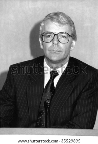 LONDON-MARCH 20: John Major, British Prime Minister and Conservative party Leader, at a press conference on March 20, 1992 in London.