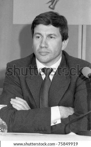 LONDON, ENGLAND - APRIL 10: Michael Portillo, Minister of State for Local Government and Inner Cities, attends a press conference on April 10, 1991 in London. He now has a career in broadcasting.