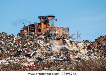 The dump and the bulldozer