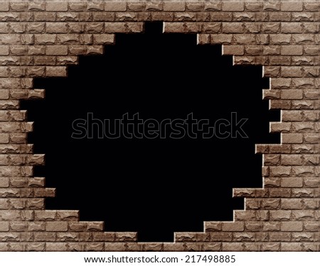 Black hole in the brick wall
