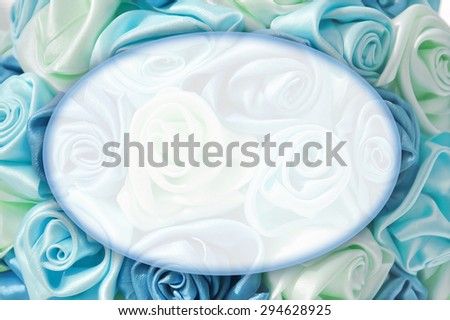 Delicate background with blue roses, place for text, for design use