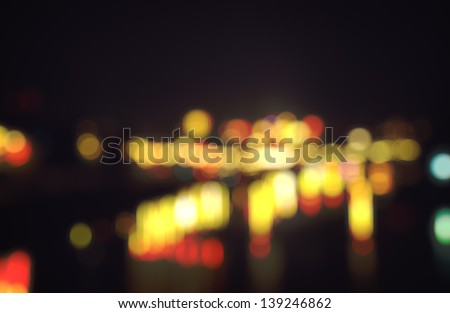 Out-of-focus shimmering city background of Prague, Czech Republic