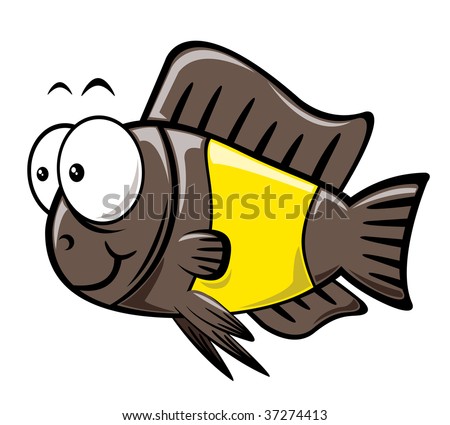 cartoon fish and chips. cartoon fish pictures. stock