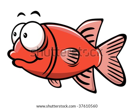 cartoon fish and chips. stock vector : cartoon fish