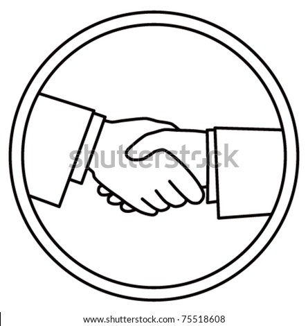 Diplomacie Stock-vector-shake-hands-75518608