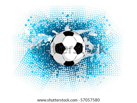 blue abstract background with ball