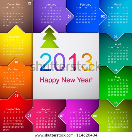 Clean 2013 business wall calendar Clean 2013 business wall calendar